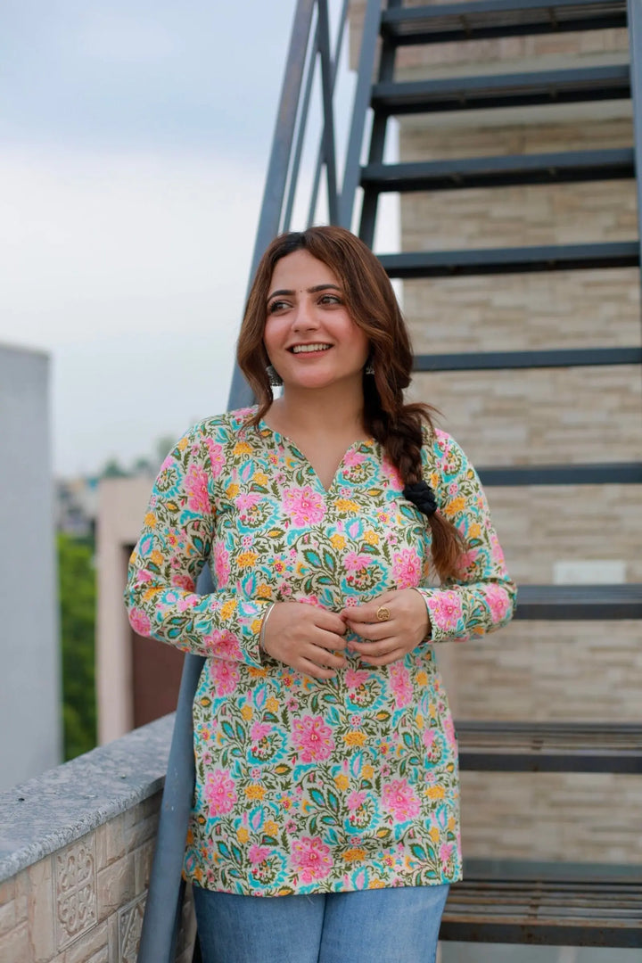 Morni Pure Cotton Kurti Product vendor Short Kurti Product title