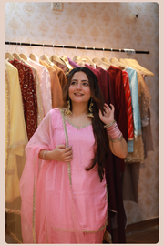 Heer Gulabi Uppada Silk Suit