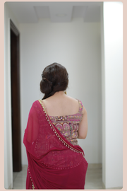 Palki Print Palazzo Suit