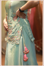 Noor-e-Nazakat Pure Shimmer Hand Embroidered Suit