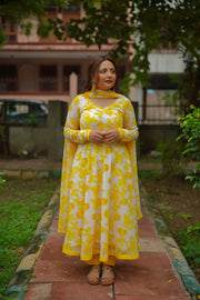 Gulzaar Yellow Anaarkali suit with pants Product vendor Anarkali suit Product title